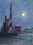 Camaret, Moonlight and Fishing Boats, 1894-Maximilien Luce-Framed Giclee Print