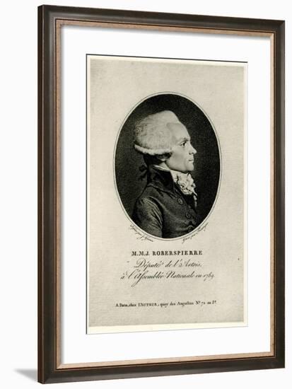 Maximilien Marie Isidore De Robespierre, 1884-90-null-Framed Giclee Print