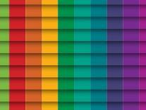 Colorful Background With Horizontal Lines-maxmitzu-Art Print