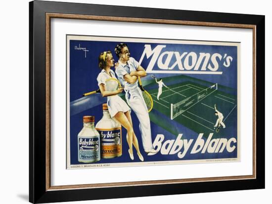 Maxons's Baby Blanc Linen Wash Poster-null-Framed Giclee Print