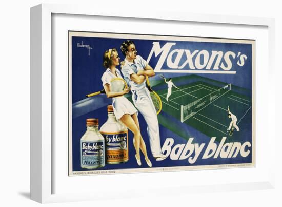 Maxons's Baby Blanc Linen Wash Poster-null-Framed Giclee Print