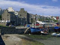 Fishing Boat Dried Out in the Old Harbour, Port St. Mary, Isle of Man, United Kingdom, Europe-Maxwell Duncan-Photographic Print