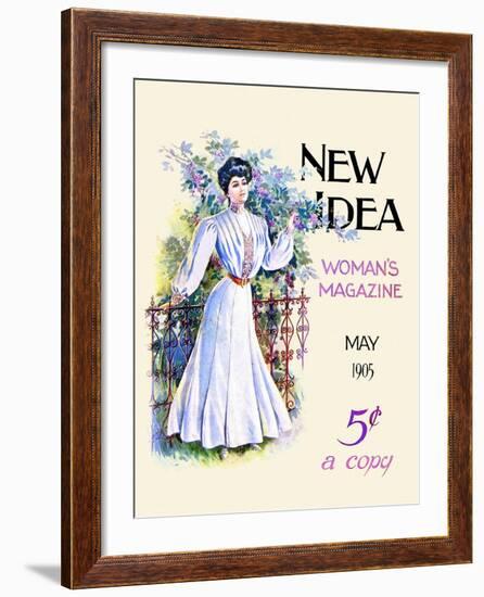 May 1905 New Idea Woman's Magazine-New Idea-Framed Art Print