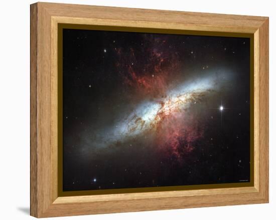 May 2006, Image of the Magnificent Starburst Galaxy, Messier 82 (M82)-Stocktrek Images-Framed Premier Image Canvas