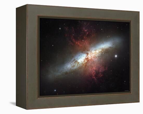 May 2006, Image of the Magnificent Starburst Galaxy, Messier 82 (M82)-Stocktrek Images-Framed Premier Image Canvas