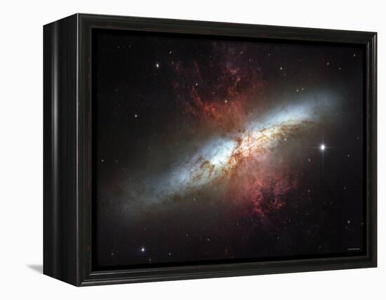 May 2006, Image of the Magnificent Starburst Galaxy, Messier 82 (M82)-Stocktrek Images-Framed Premier Image Canvas