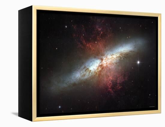 May 2006, Image of the Magnificent Starburst Galaxy, Messier 82 (M82)-Stocktrek Images-Framed Premier Image Canvas