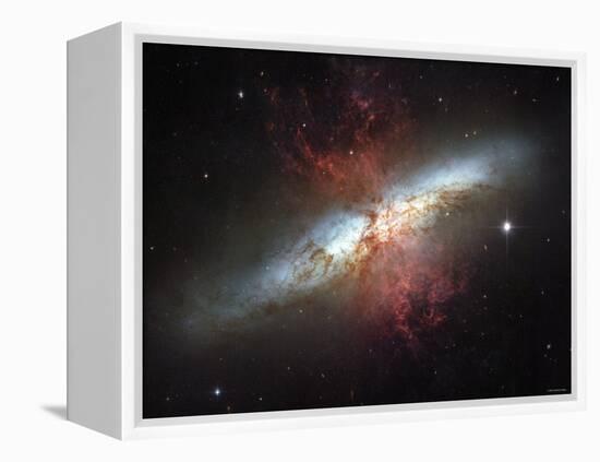 May 2006, Image of the Magnificent Starburst Galaxy, Messier 82 (M82)-Stocktrek Images-Framed Premier Image Canvas