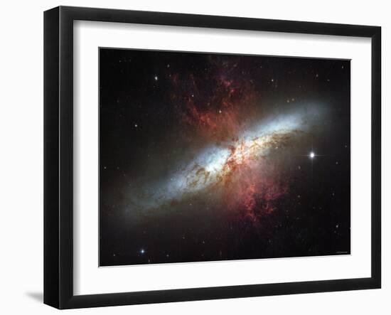 May 2006, Image of the Magnificent Starburst Galaxy, Messier 82 (M82)-Stocktrek Images-Framed Photographic Print