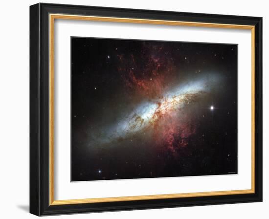 May 2006, Image of the Magnificent Starburst Galaxy, Messier 82 (M82)-Stocktrek Images-Framed Photographic Print