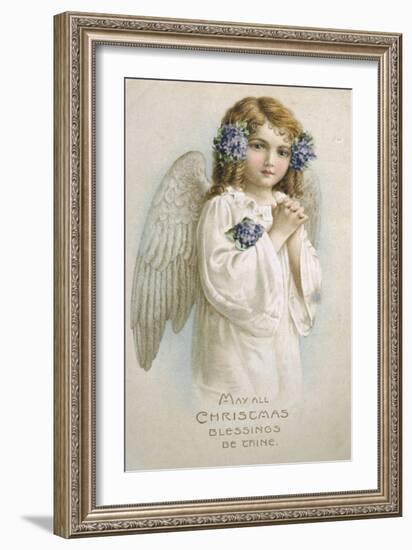 May All Christmas Blessings Be Thine-null-Framed Giclee Print