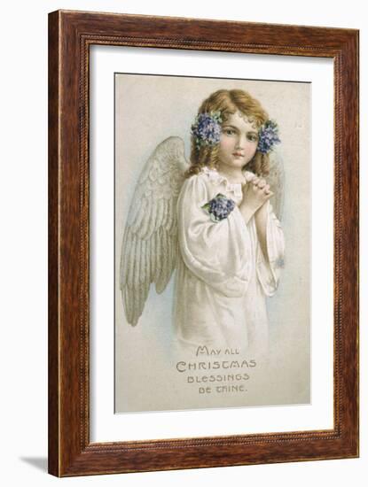 May All Christmas Blessings Be Thine-null-Framed Giclee Print