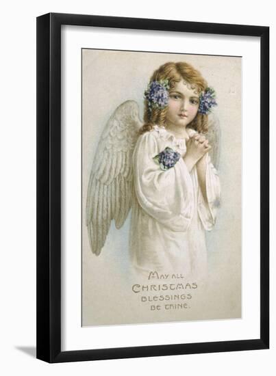 May All Christmas Blessings Be Thine-null-Framed Giclee Print