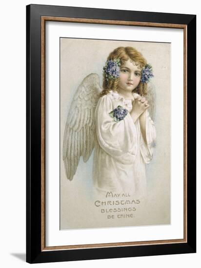 May All Christmas Blessings Be Thine-null-Framed Giclee Print