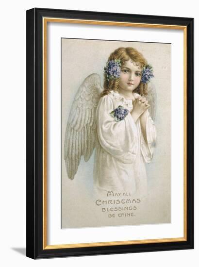 May All Christmas Blessings Be Thine-null-Framed Giclee Print