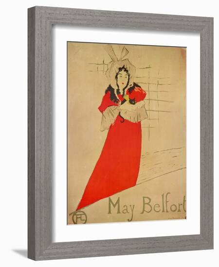 May Belfort, 1895-Henri de Toulouse-Lautrec-Framed Giclee Print