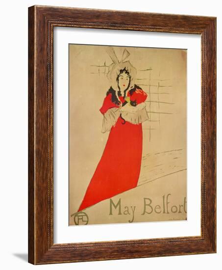 May Belfort, 1895-Henri de Toulouse-Lautrec-Framed Giclee Print