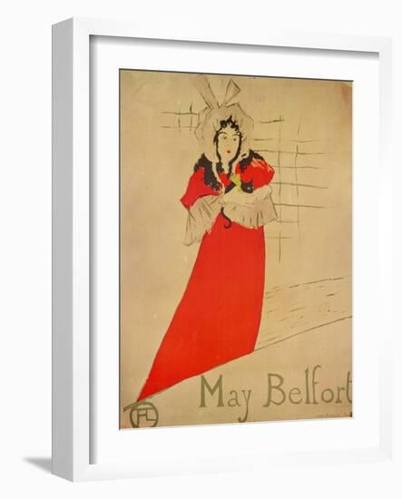 May Belfort, 1895-Henri de Toulouse-Lautrec-Framed Giclee Print