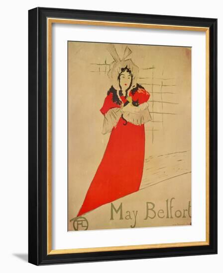 May Belfort, 1895-Henri de Toulouse-Lautrec-Framed Giclee Print