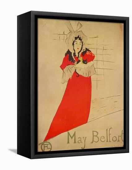 May Belfort, 1895-Henri de Toulouse-Lautrec-Framed Premier Image Canvas