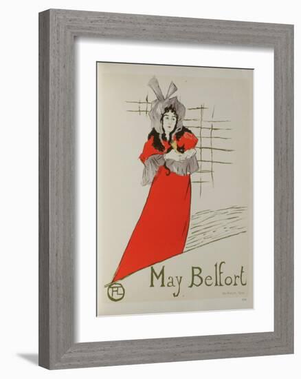 May Belfort-Henri de Toulouse-Lautrec-Framed Collectable Print