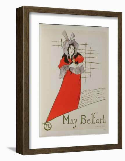 May Belfort-Henri de Toulouse-Lautrec-Framed Collectable Print