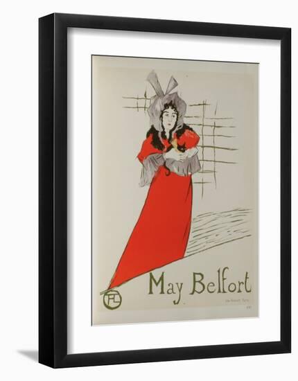 May Belfort-Henri de Toulouse-Lautrec-Framed Collectable Print