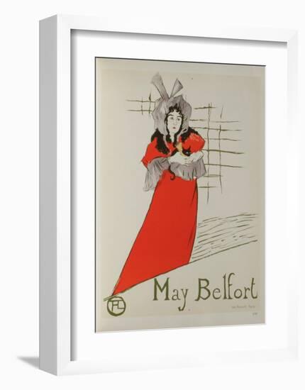May Belfort-Henri de Toulouse-Lautrec-Framed Collectable Print