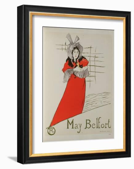 May Belfort-Henri de Toulouse-Lautrec-Framed Collectable Print