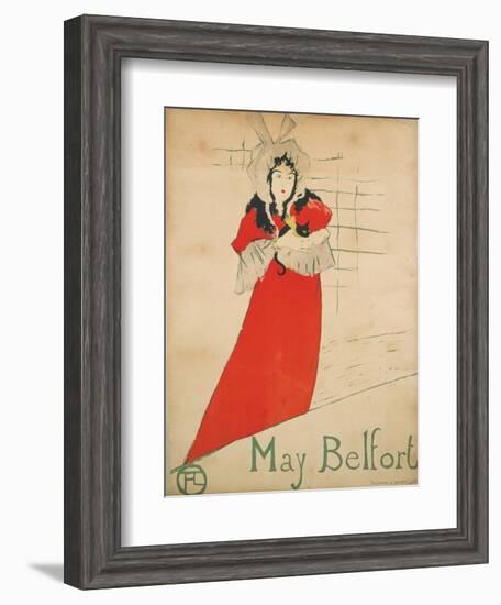 May Belfort-Henri de Toulouse-Lautrec-Framed Giclee Print