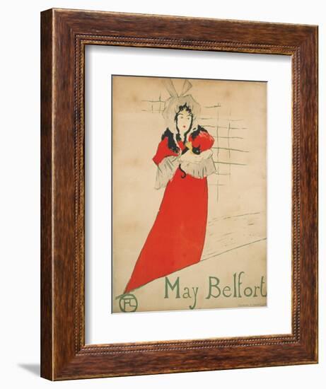 May Belfort-Henri de Toulouse-Lautrec-Framed Giclee Print