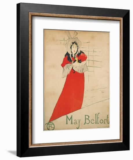 May Belfort-Henri de Toulouse-Lautrec-Framed Giclee Print