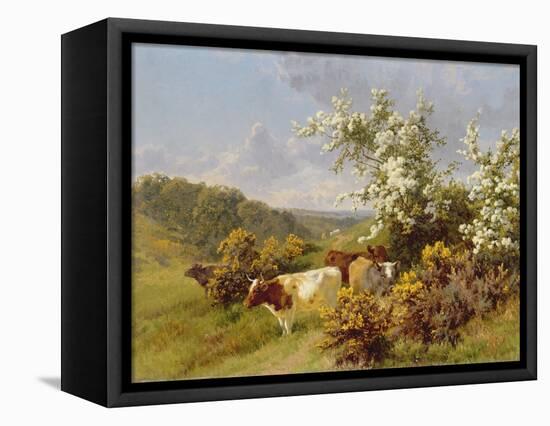 May Blossom-Charles Collins-Framed Premier Image Canvas