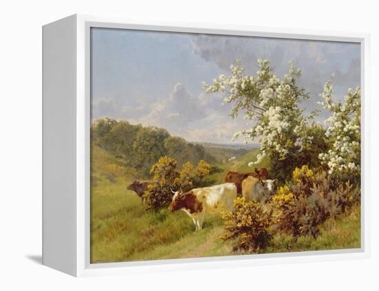 May Blossom-Charles Collins-Framed Premier Image Canvas