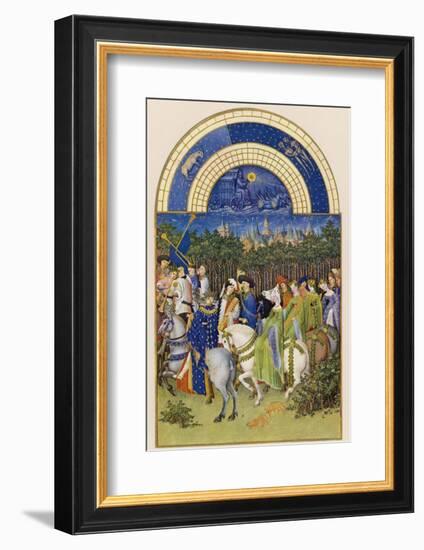 May Celebrating May Day Near the Town of Riom in the Auvergne-Pol De Limbourg-Framed Photographic Print