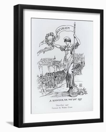 May Day, 1907-Walter Crane-Framed Giclee Print