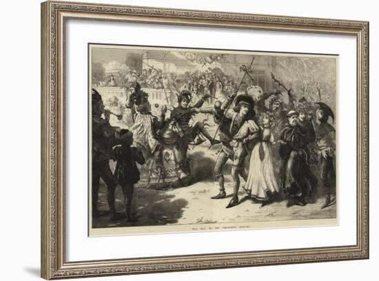 May Day in the Fifteenth Century-Charles Joseph Staniland-Framed Giclee Print