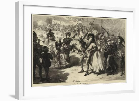 May Day in the Fifteenth Century-Charles Joseph Staniland-Framed Giclee Print