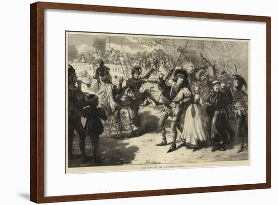May Day in the Fifteenth Century-Charles Joseph Staniland-Framed Giclee Print