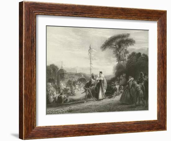 May-Day, in the Reign of Queen Elizabeth-Charles Robert Leslie-Framed Giclee Print