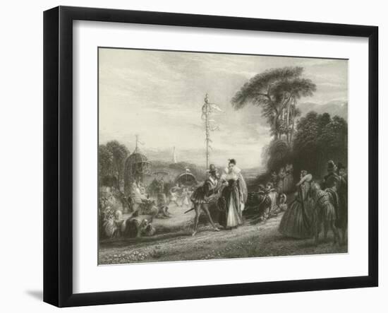 May-Day, in the Reign of Queen Elizabeth-Charles Robert Leslie-Framed Giclee Print