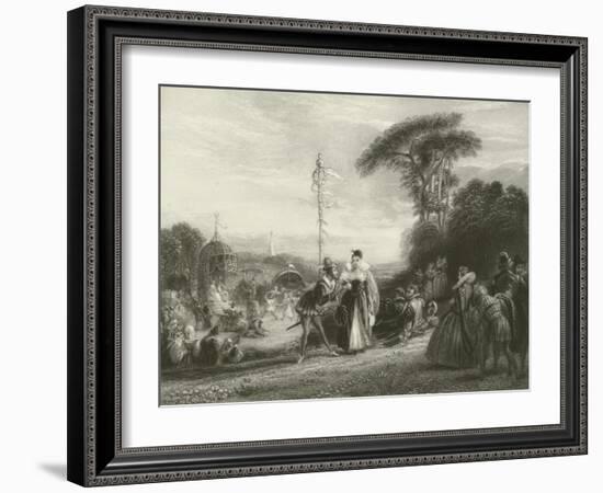 May-Day, in the Reign of Queen Elizabeth-Charles Robert Leslie-Framed Giclee Print