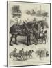 May-Day Procession of Horses at Newcastle-On-Tyne-null-Mounted Giclee Print