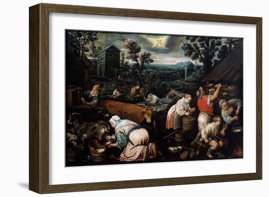 May (From the Series 'The Seasons), Late 16th or Early 17th Century-Leandro Bassano-Framed Giclee Print