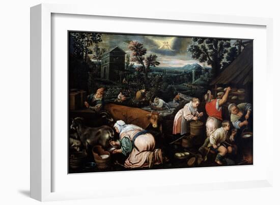 May (From the Series 'The Seasons), Late 16th or Early 17th Century-Leandro Bassano-Framed Giclee Print