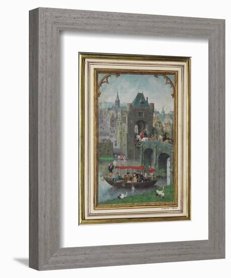 May Leaf from a Calendar Book of Hours-Simon Bening-Framed Giclee Print