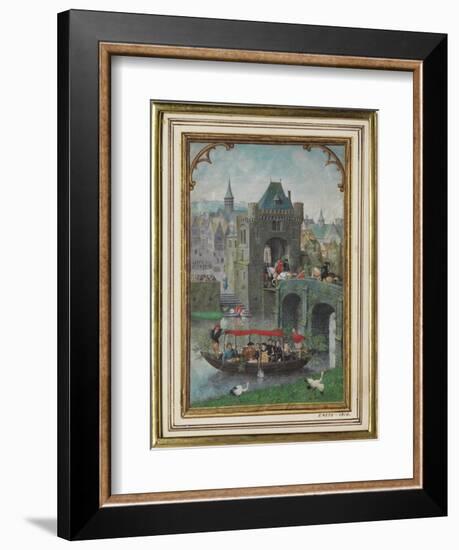 May Leaf from a Calendar Book of Hours-Simon Bening-Framed Giclee Print