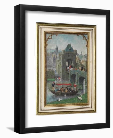 May Leaf from a Calendar Book of Hours-Simon Bening-Framed Giclee Print