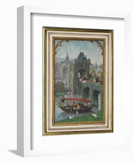 May Leaf from a Calendar Book of Hours-Simon Bening-Framed Giclee Print