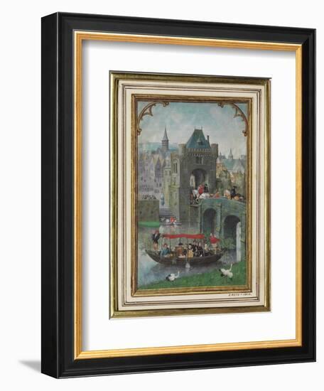 May Leaf from a Calendar Book of Hours-Simon Bening-Framed Giclee Print